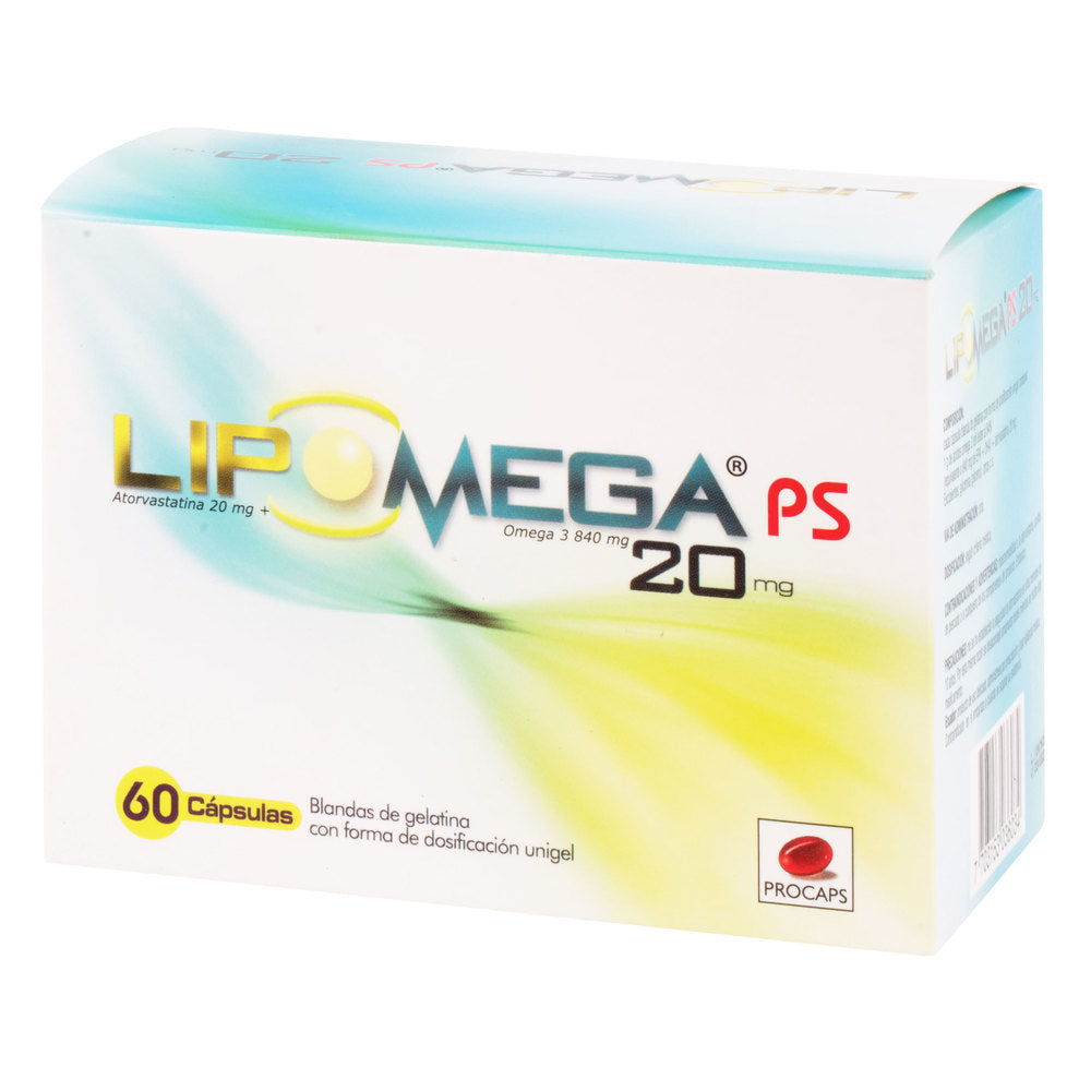 Lipomega 20 MG 60 Capsulas