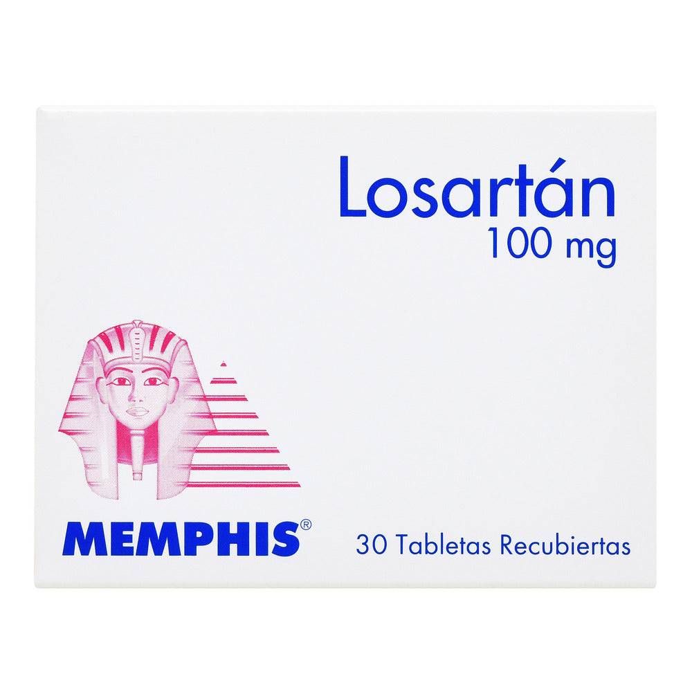 Losartan 100 MG 30 Tabletas Mp