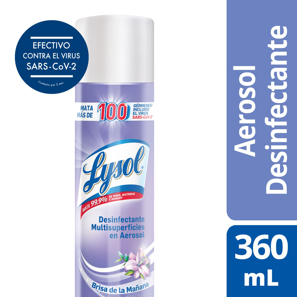 Lysol Desinfectante Spray Brisas De Mañana 360 ML