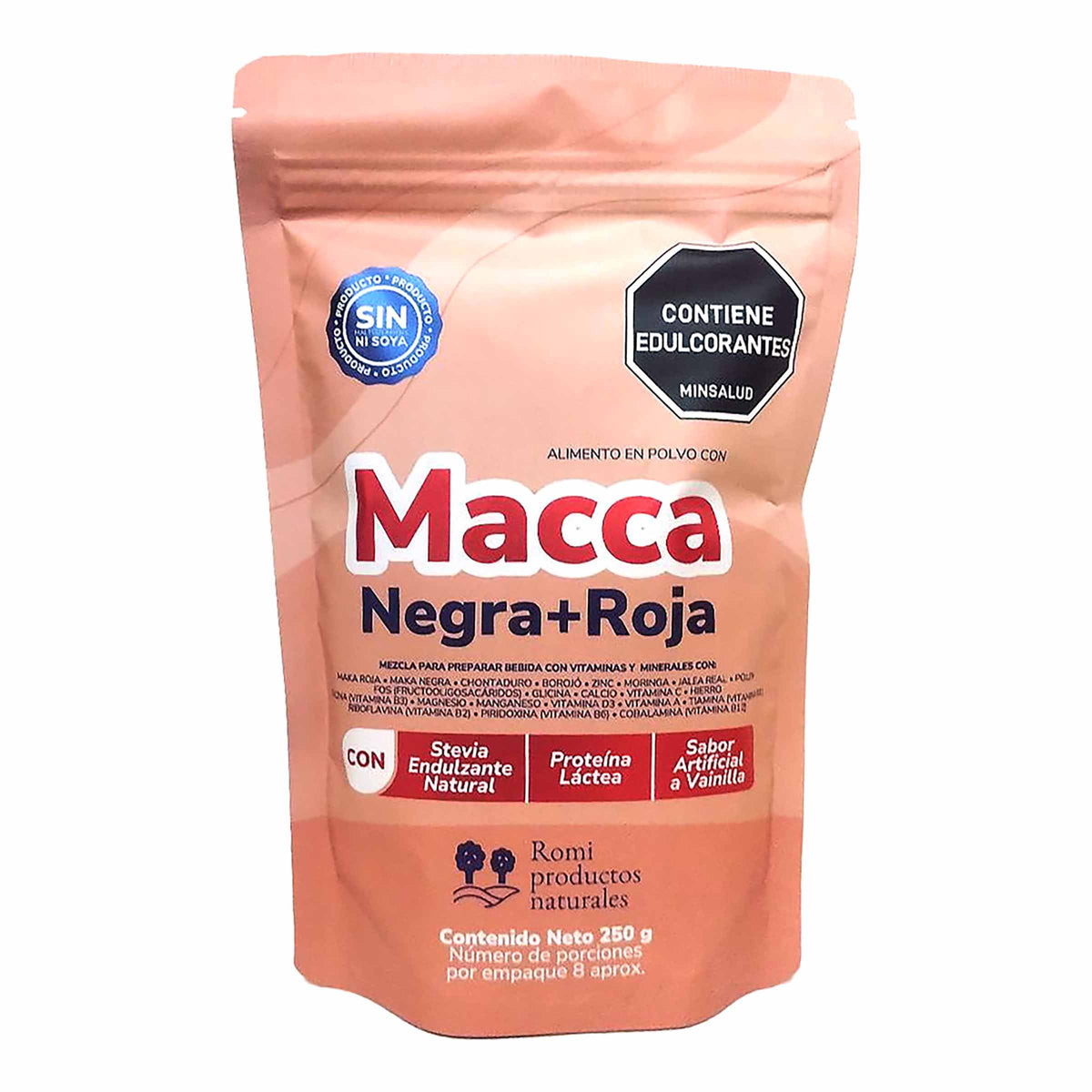 Maca Roja Y Negra 250 Grs