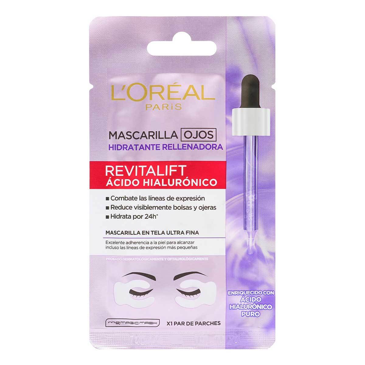 Mascarilla Ojos Loreal Hidratante Rellenadora 1 Par