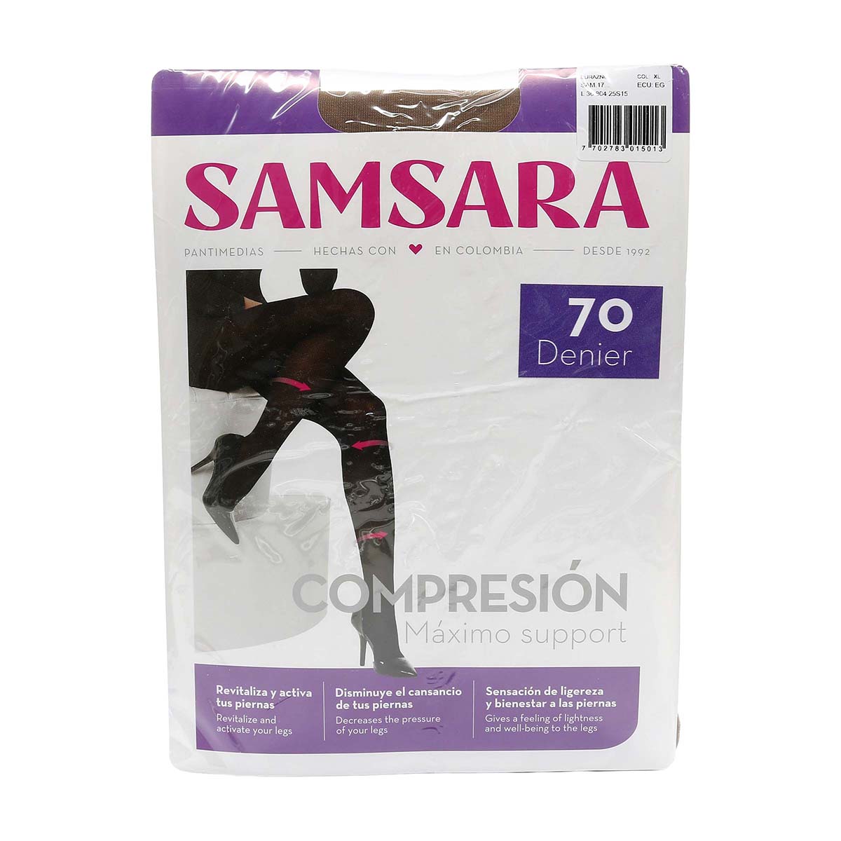 Medias Samsara Support Compren Xl Durazn
