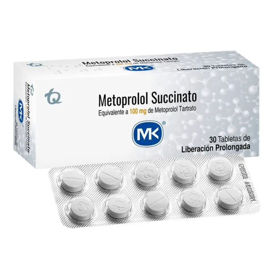Metoprolol Succi.100MG 30Tabs.mk