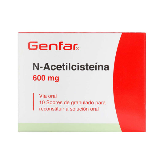 N-Acetilcisteina 600MG Granul 1.5Gr 10Sb