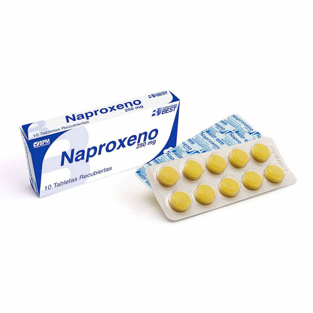 Naproxeno 250 MG 10 Tbs