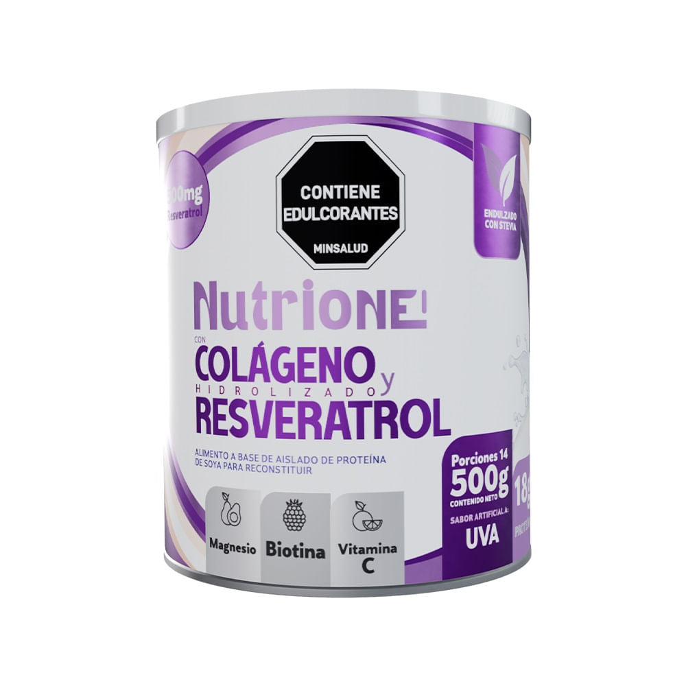 Nutrione Colageno Resveratrol Uva 500 Gr