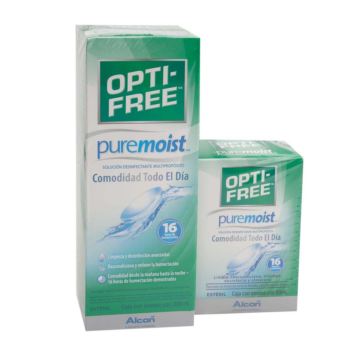 Optifree Pure Moist 300 Mililitros + 60 Mililitros
