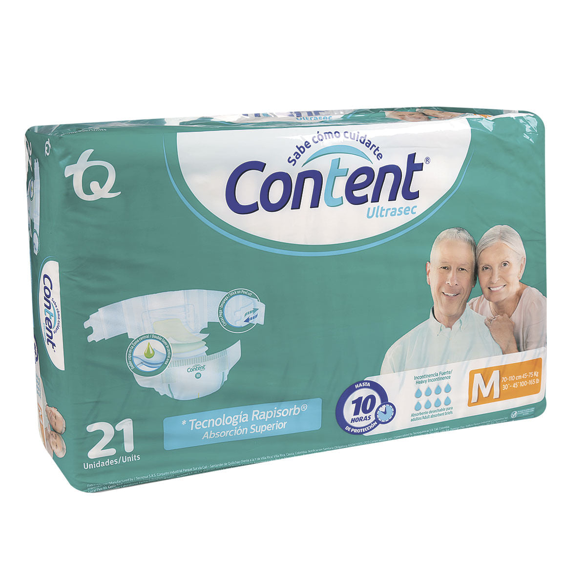 Pañal Content Ultrasex M X 21