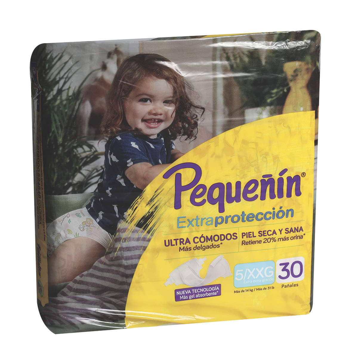 Pañales Pequeñín Extra Protección Etapa 5 30 Unidades