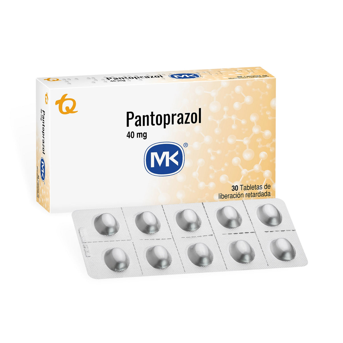 Pantoprazol 40 Miligramos 30 Tabletas Mk