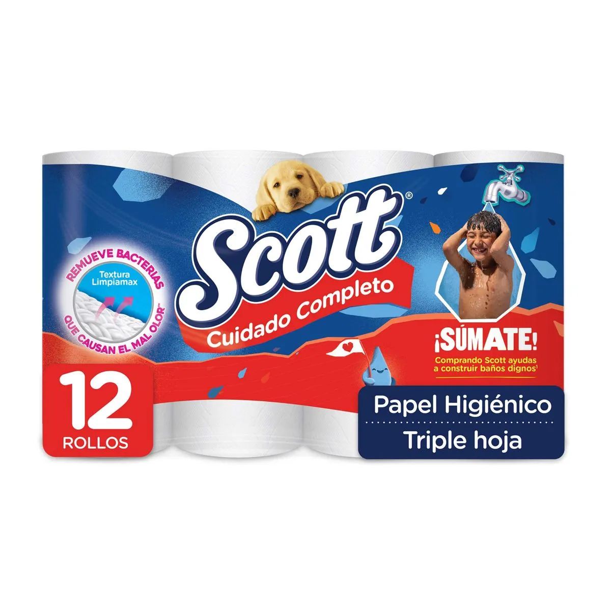 Papel Hig.scott Cuid Tri.hoja 12 Rollos