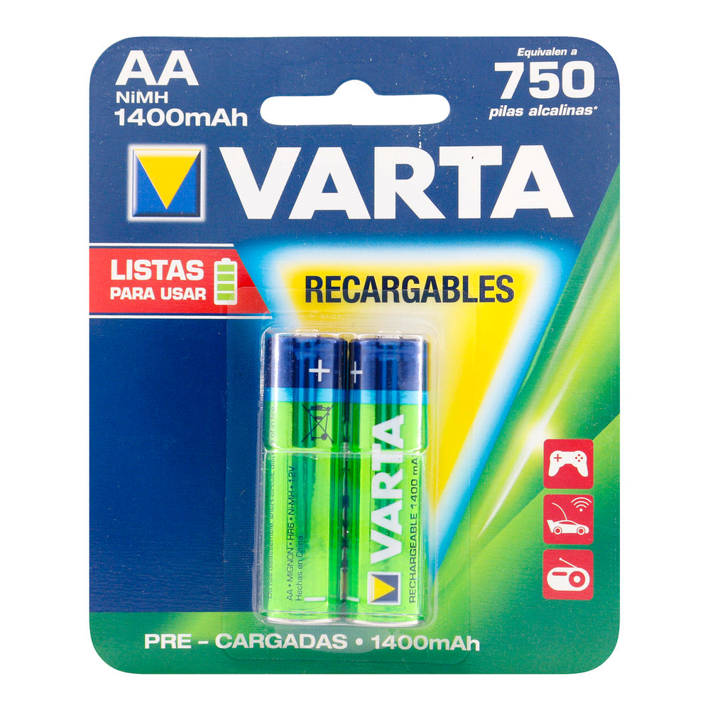 Pila Varta Recargable Aa 2 Und
