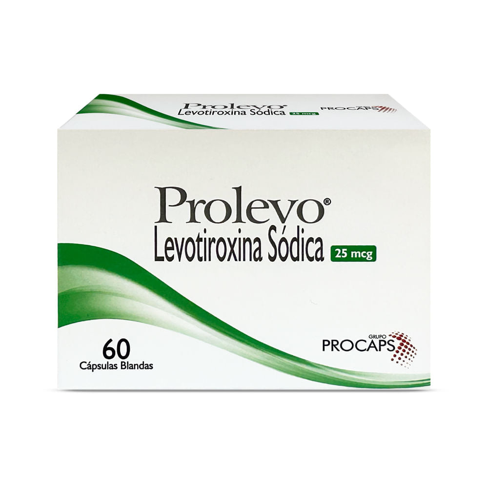 Prolevo 25 MCG 60 Caps Blandas