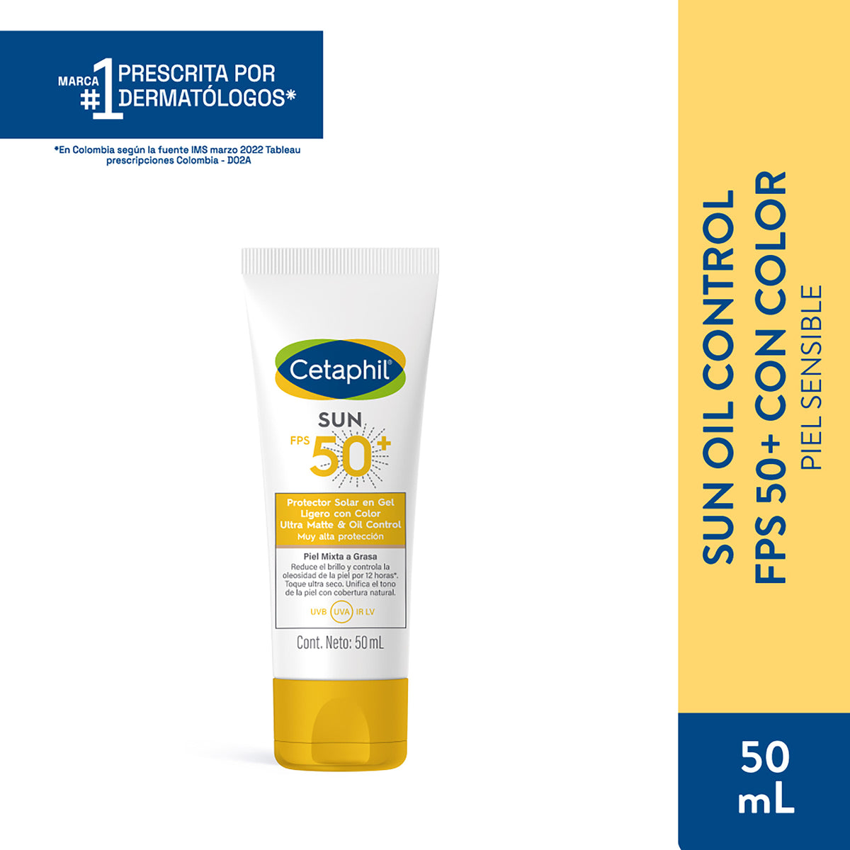 Prot.cetaphil Sun Color Fps50 50 ML
