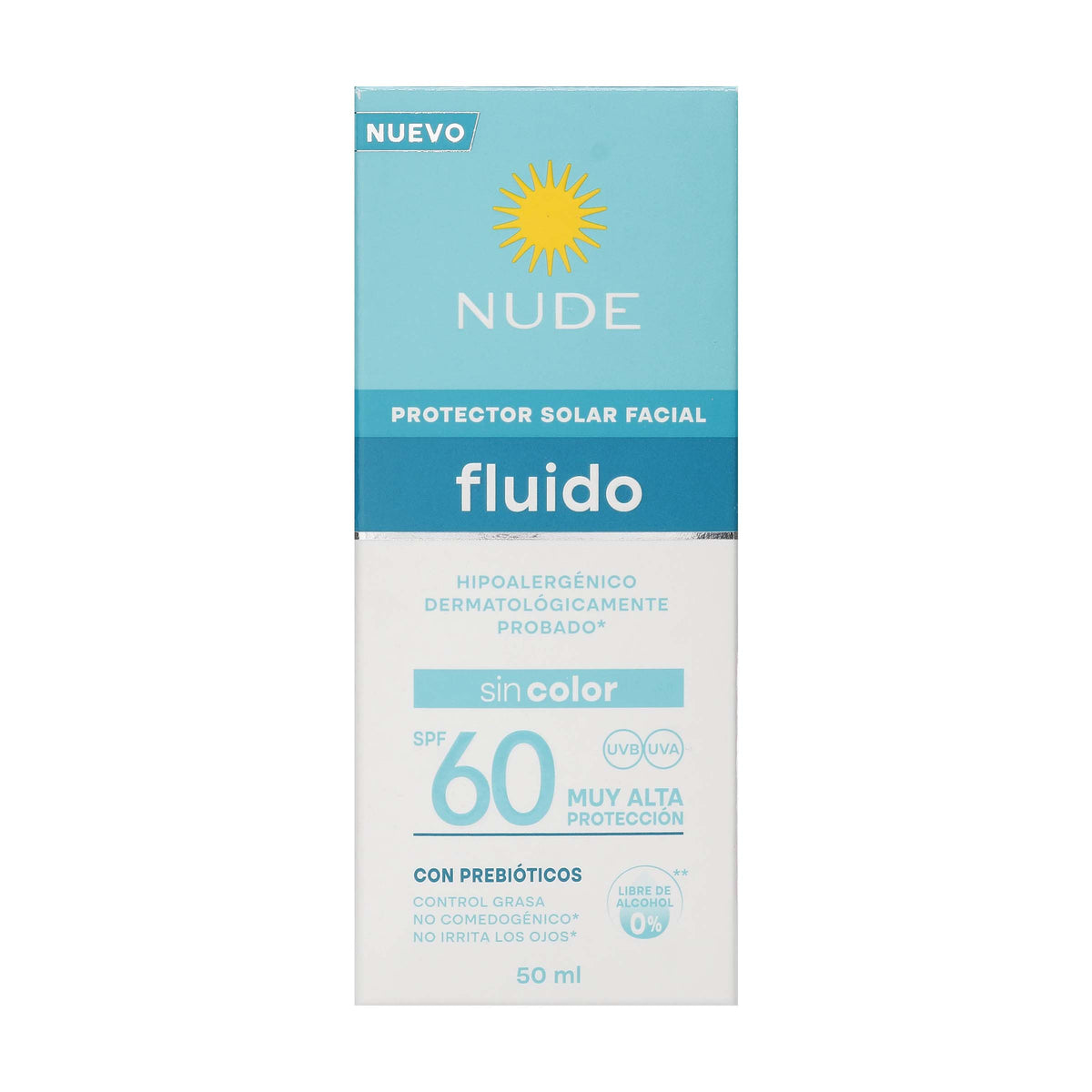 Prot.nude Facial Fluido Spf60 50 ML