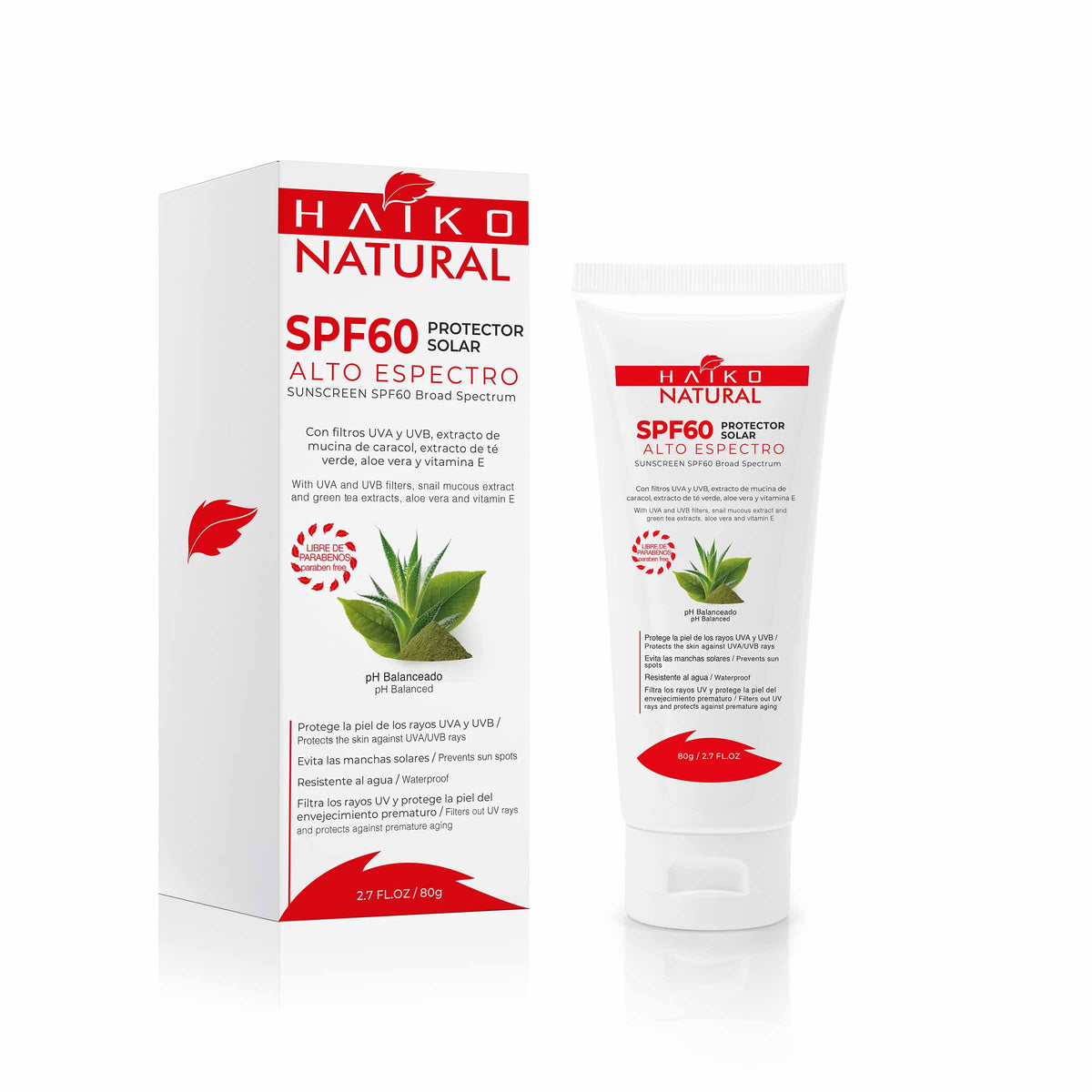 Protector Solar Spf 60 Tubo 80 Gr Haiko