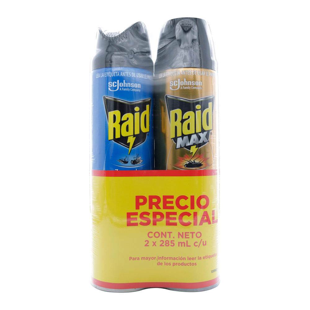 Raid Elim Vol 285ML+Raid Max 285ML P.e