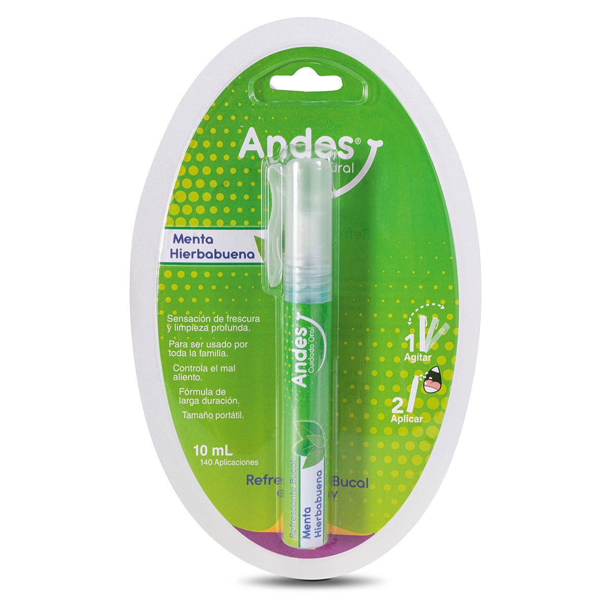 Refrescante Bucal Andes Menta Hierbabuena 10 Mililitros