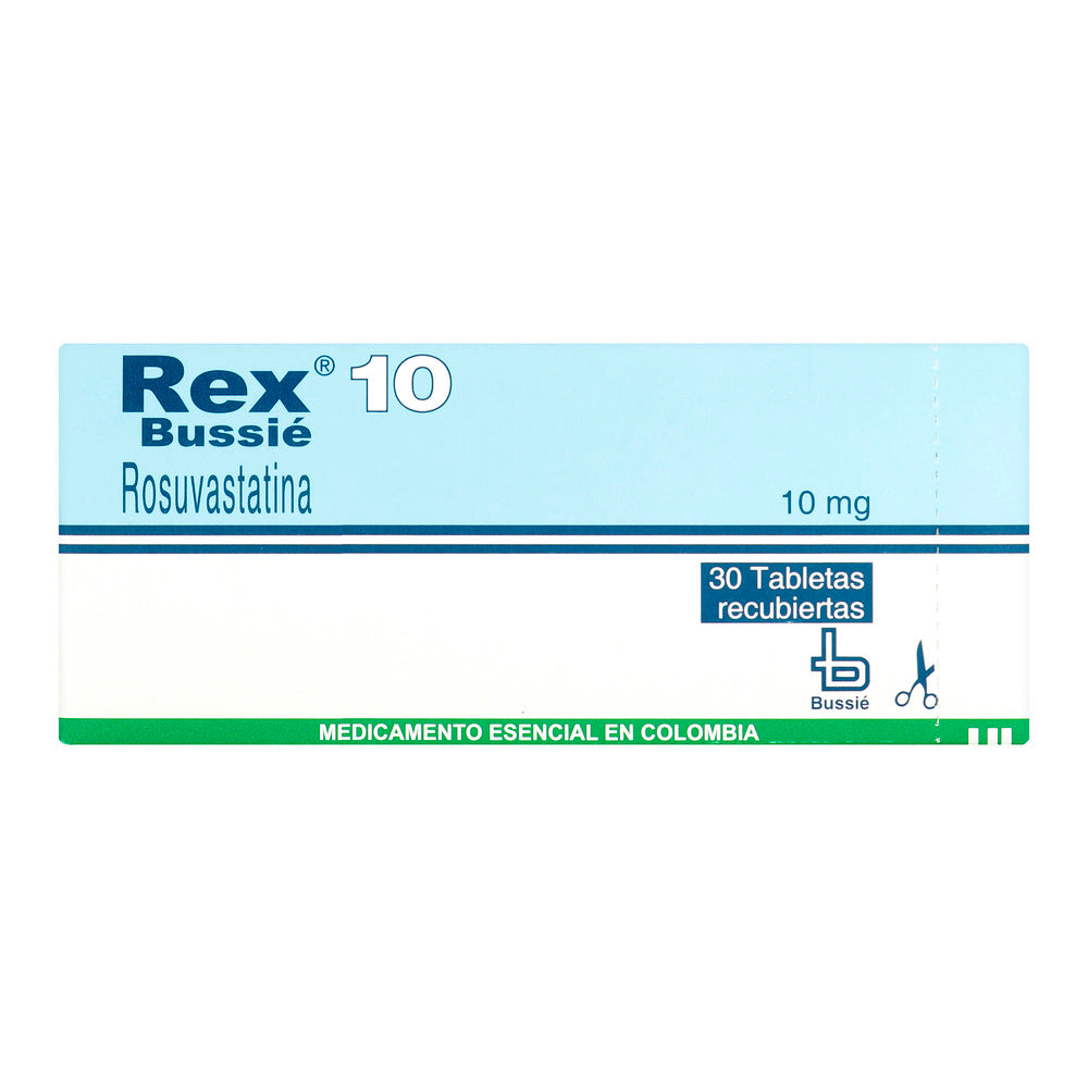 Rex Rosuvastatina 10 MG 30 Tbs