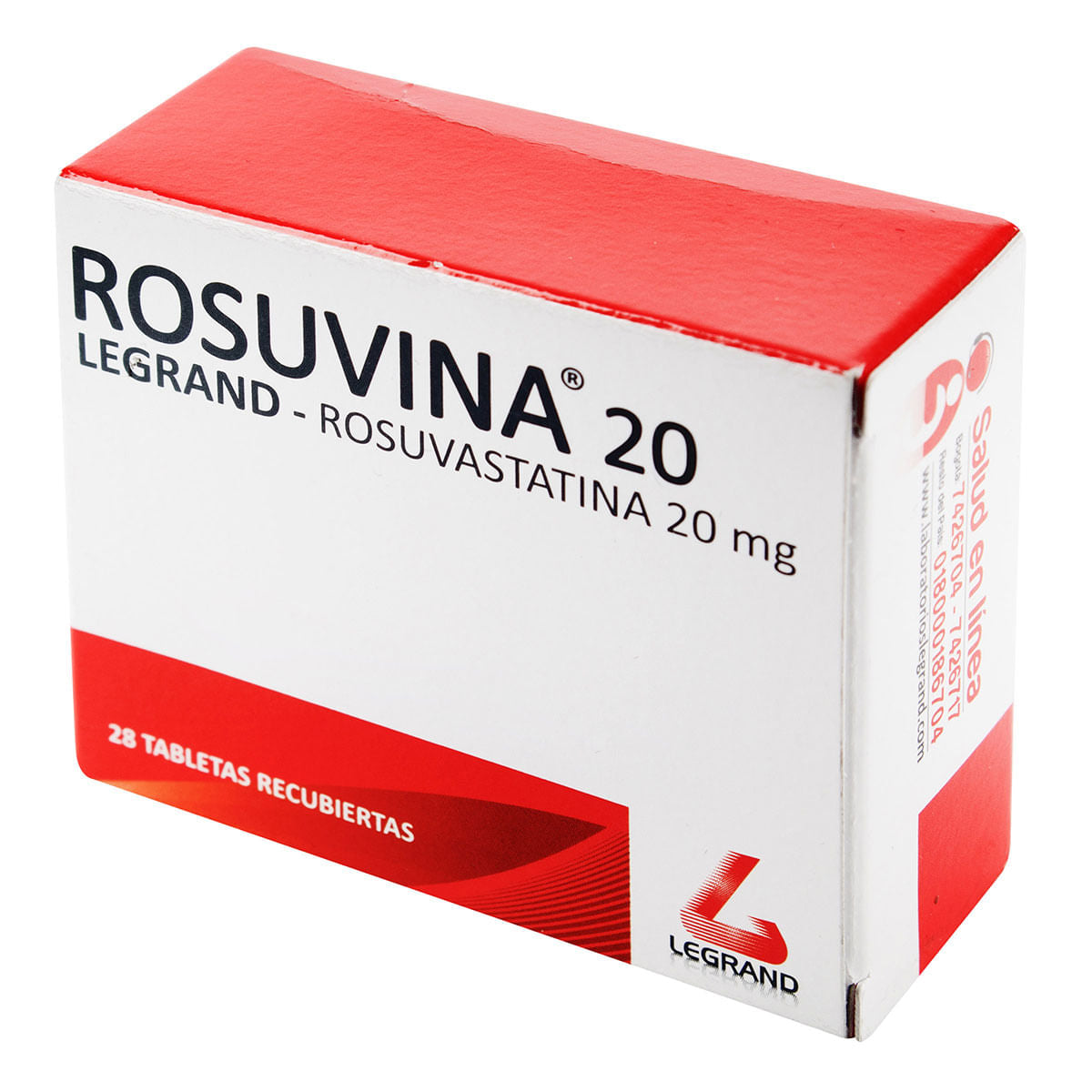 Rosuvina 20 Miligramos 28 Tabletas