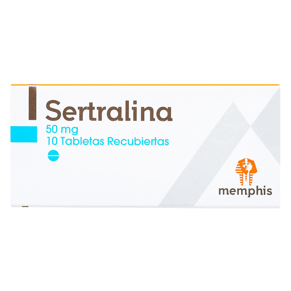 Sertralina 50 MG 10 Tbs Rec Mp