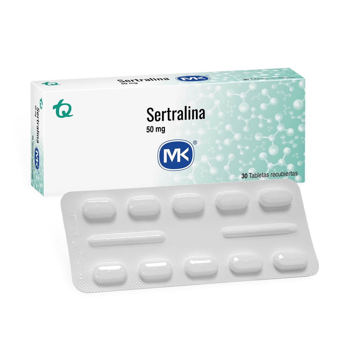 Sertralina 50 MG 30 Tabletas Mk