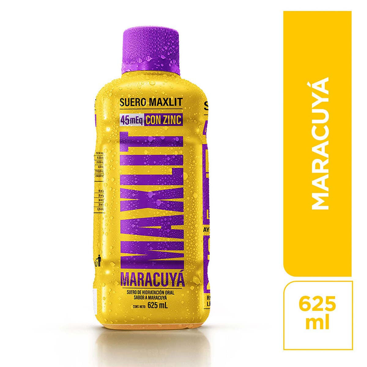 Suero Hidrat. Maxlit 45Meq Maracuy 625ML