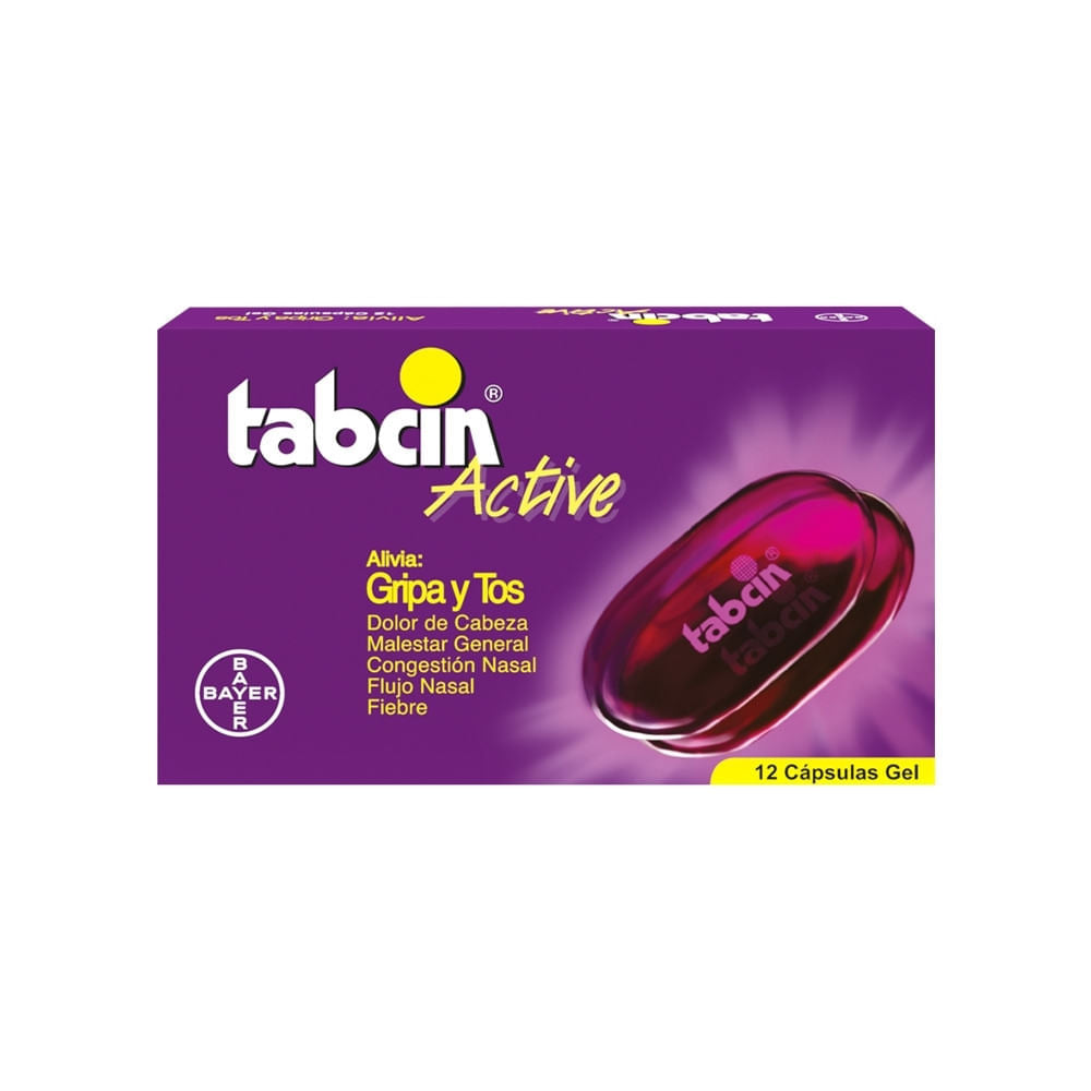Tabcin Active Liquid Gel 12 Cápsulas