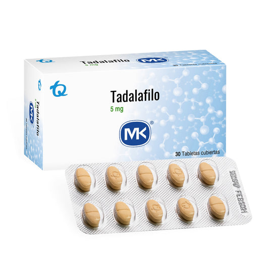 Tadalafilo 5 MG 30 Tabletas Mk