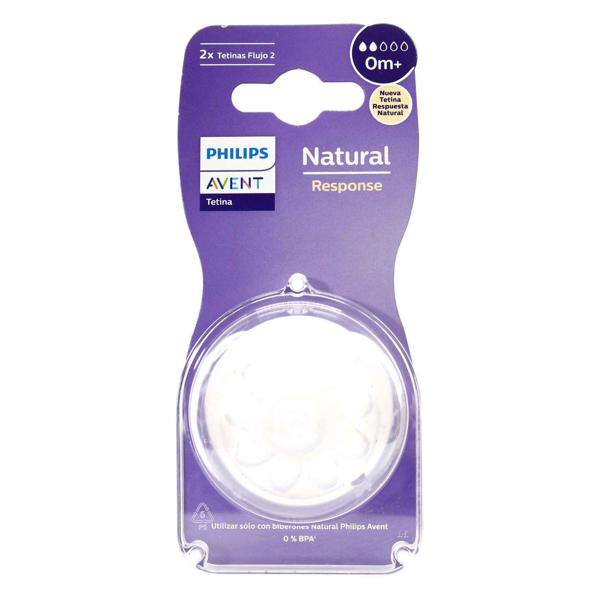 Tetina Nat Response 3.0 Flujo 2X2Und Om