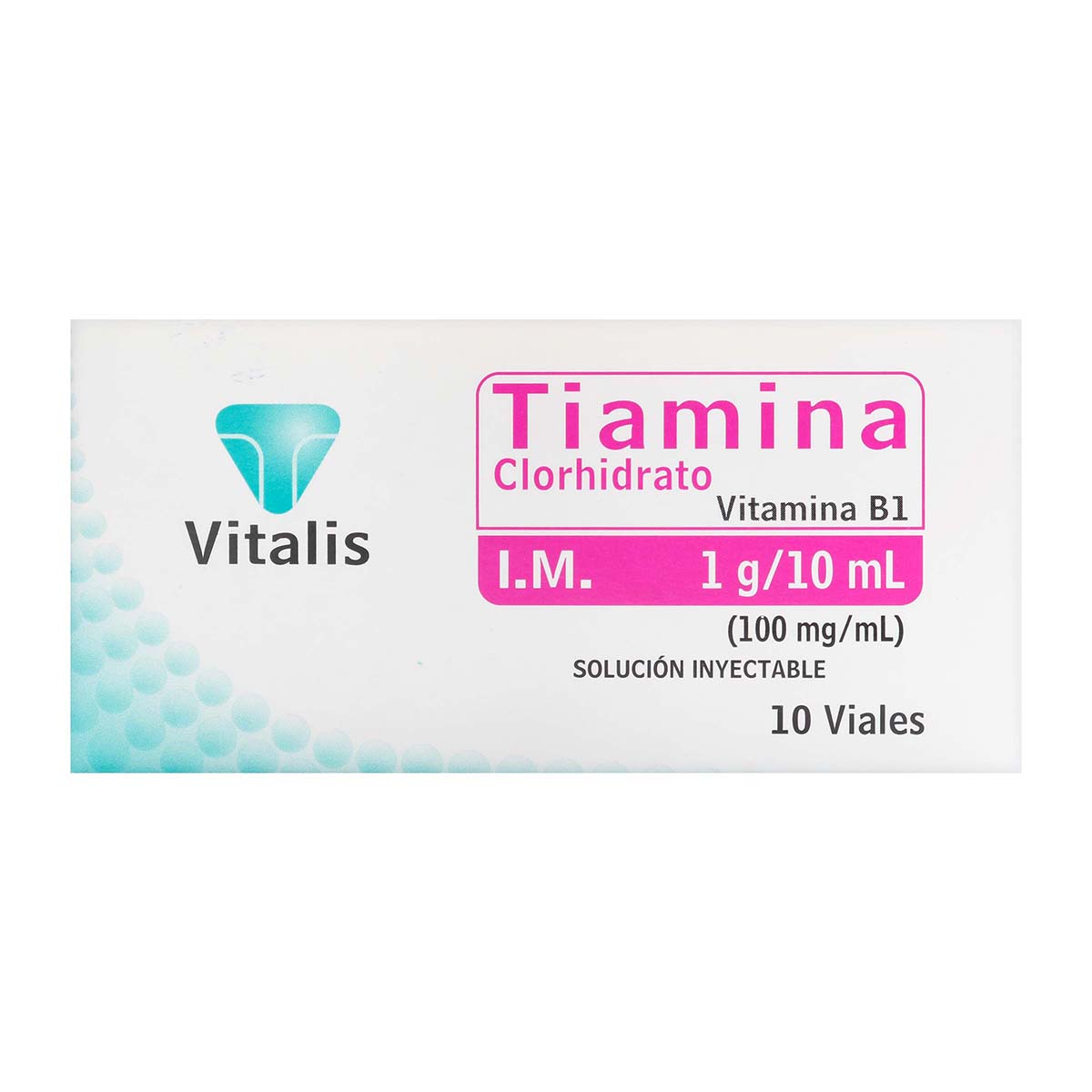 Tiamina Vitamina B1 100 MG/ML 10 Viales