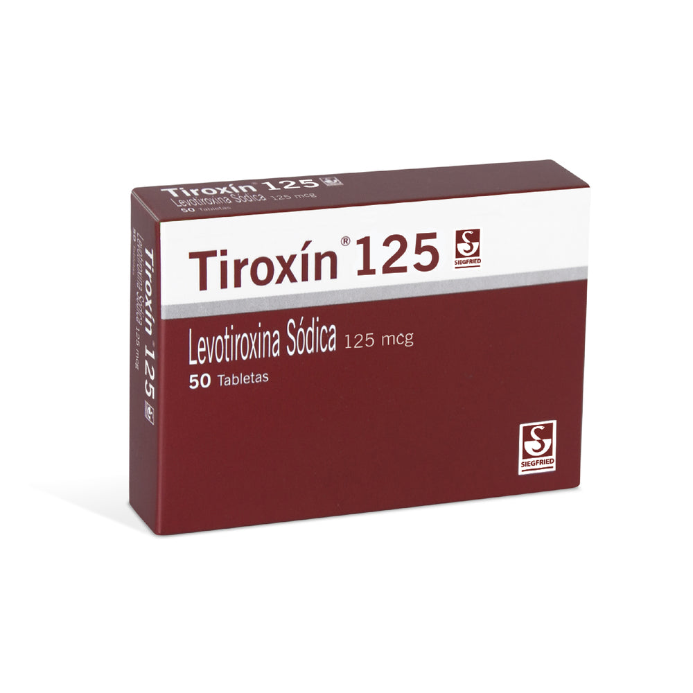 Tiroxin 125 MG 50 Tabletas