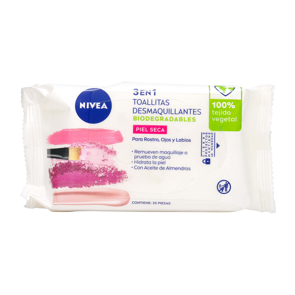 Toa.desmaq.nivea Visage P/Secas Sensib