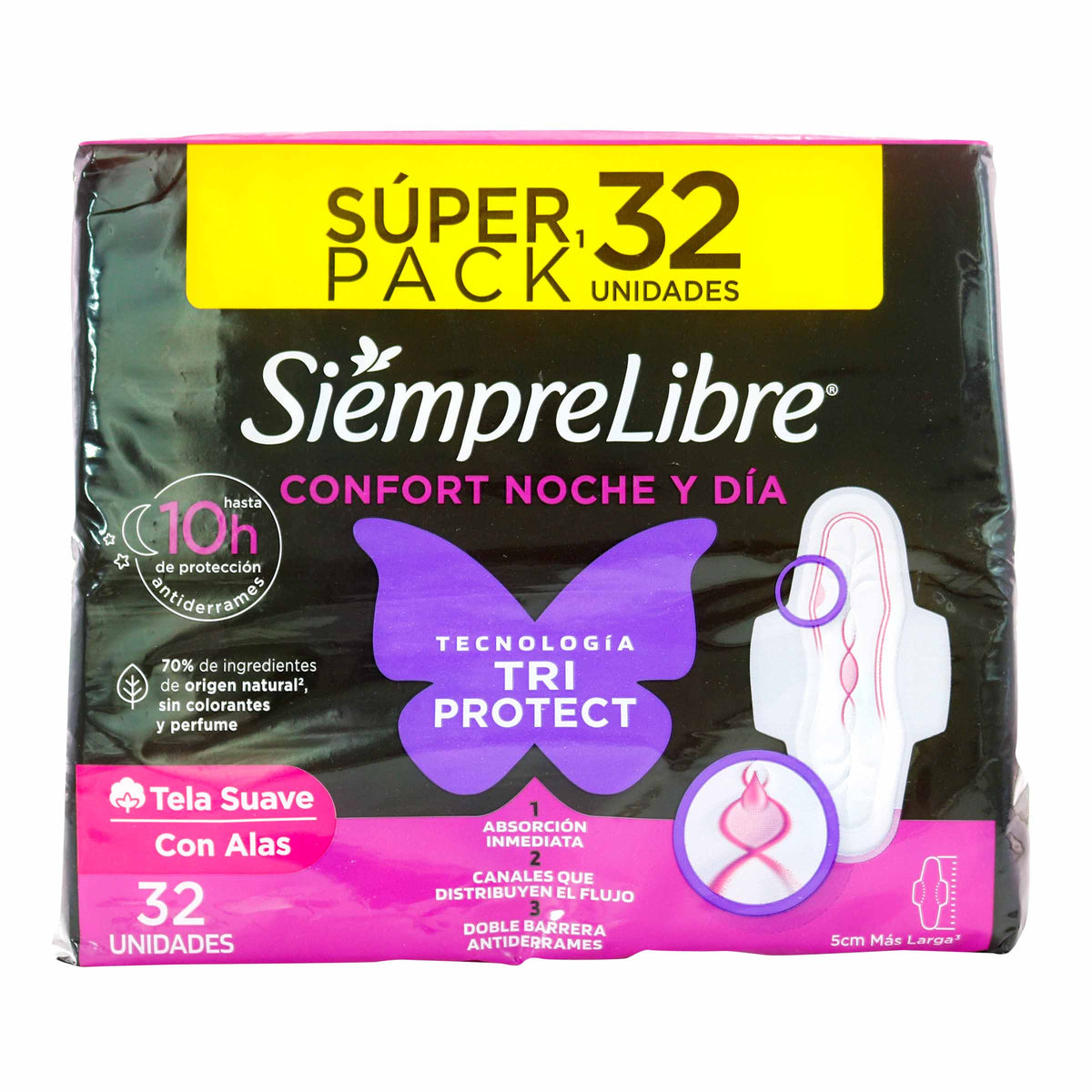 Toalla Siempre Libre Noche Y Dia 32 Uds