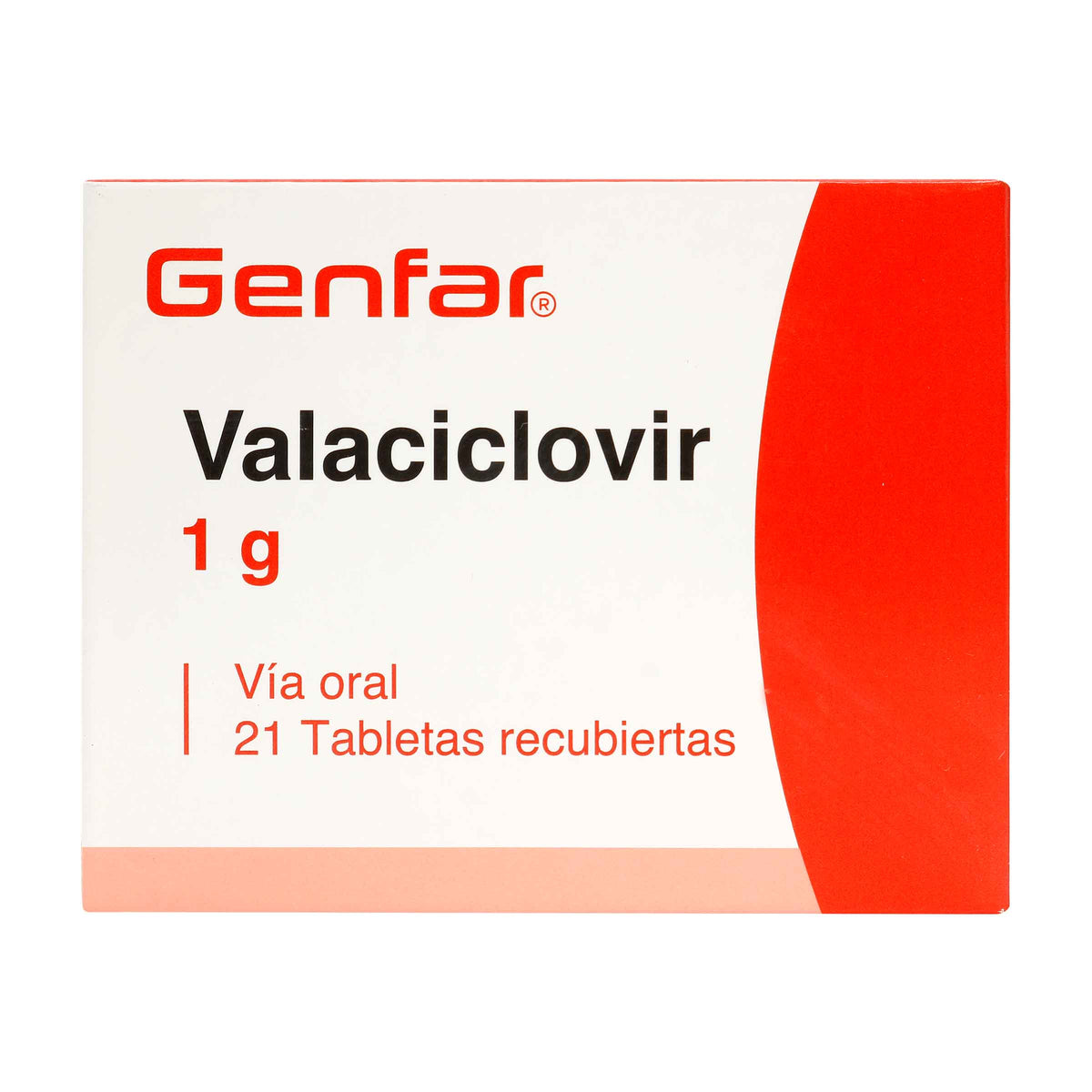 Valaciclovir 1 Gr 21 Tabletas Gf