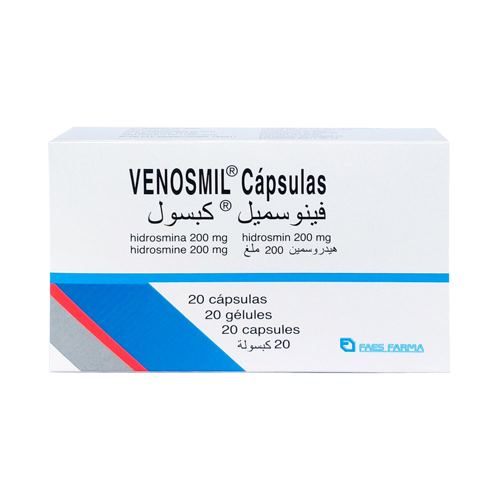 Venosmil 200 Miligramos 20 Cápsulas