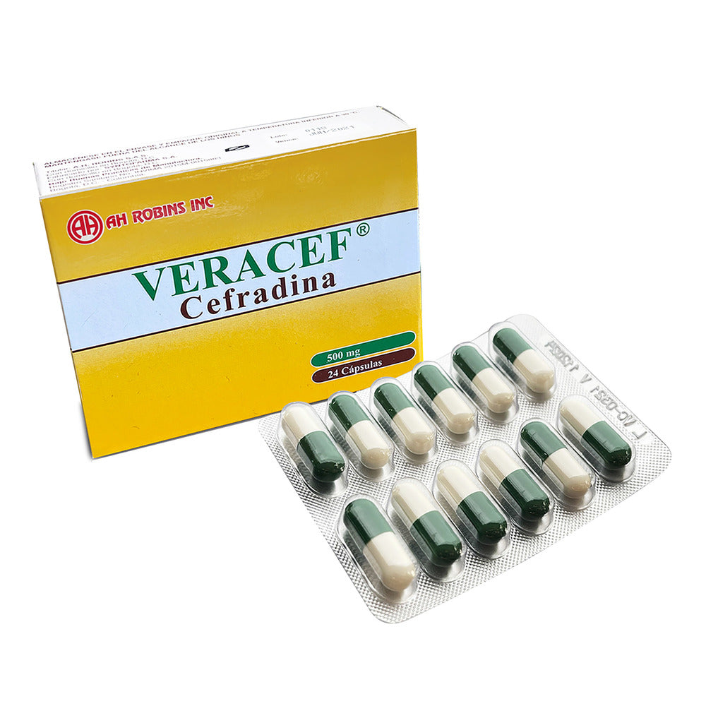 Veracef 500 MG 24 Capsulas