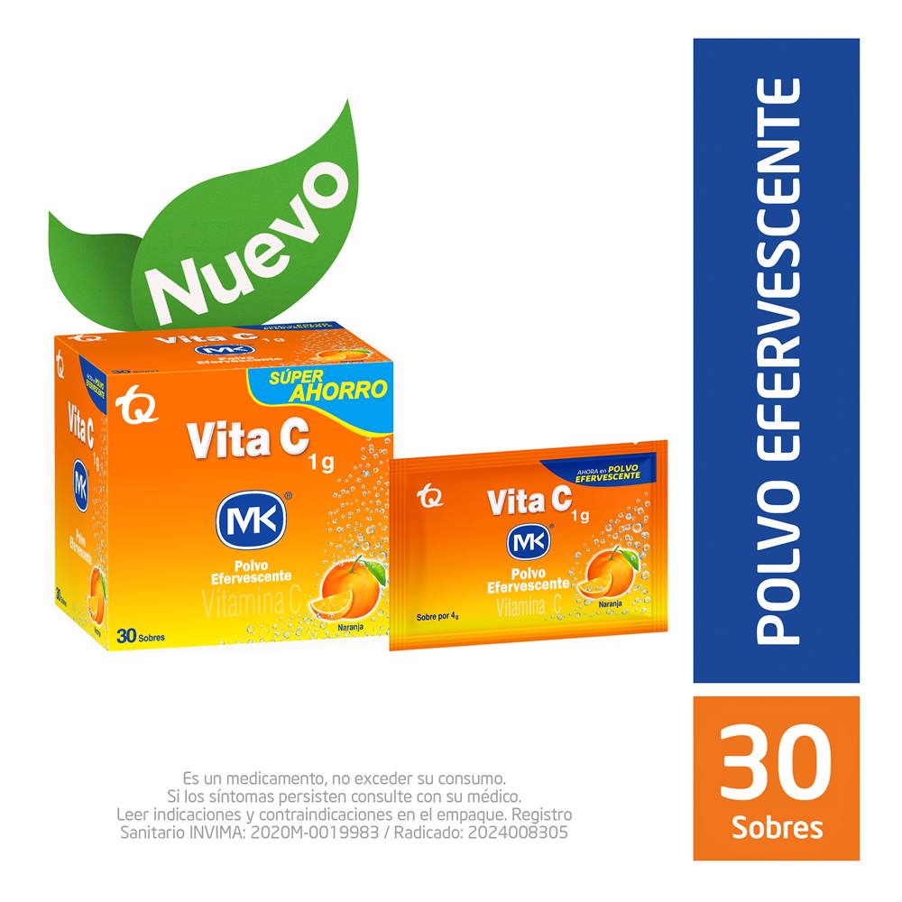 Vita C Efervec 4Grs 30 Sbs Sup.ahor