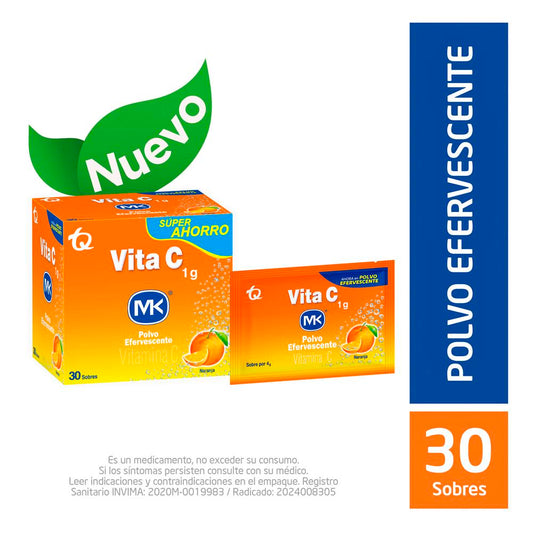 Vita C Efervec 4Grs 30 Sbs Sup.ahor
