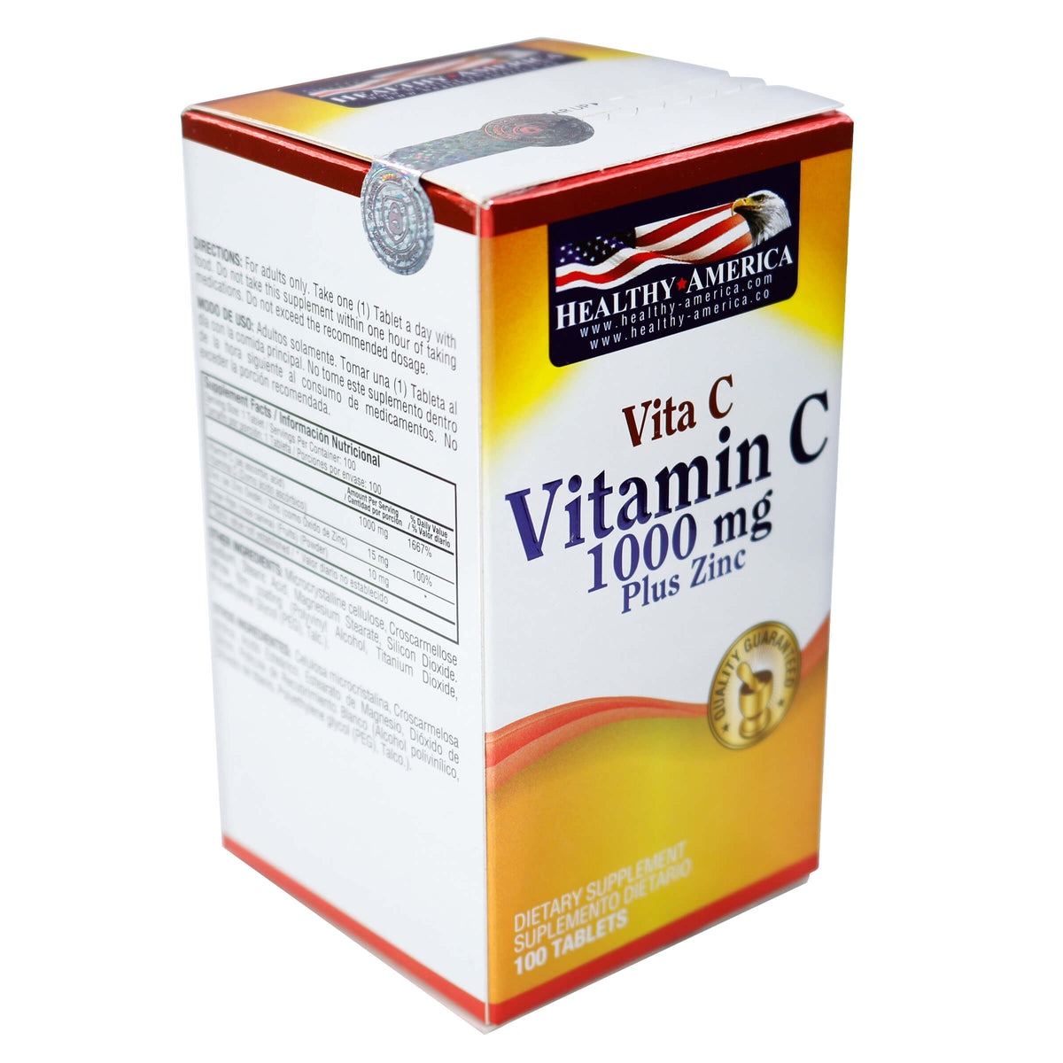 Vitamina C 1.000 Plus Zinc Healthy 100 Tabletas